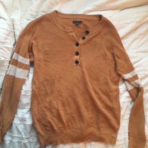 american eagle knit varsity sweater